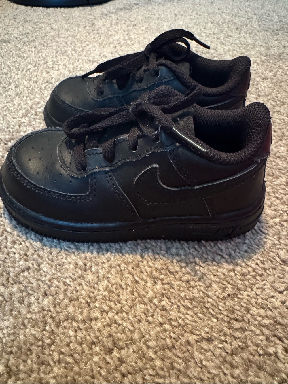 Nike Air Force 1 Toddler Black Sneakers